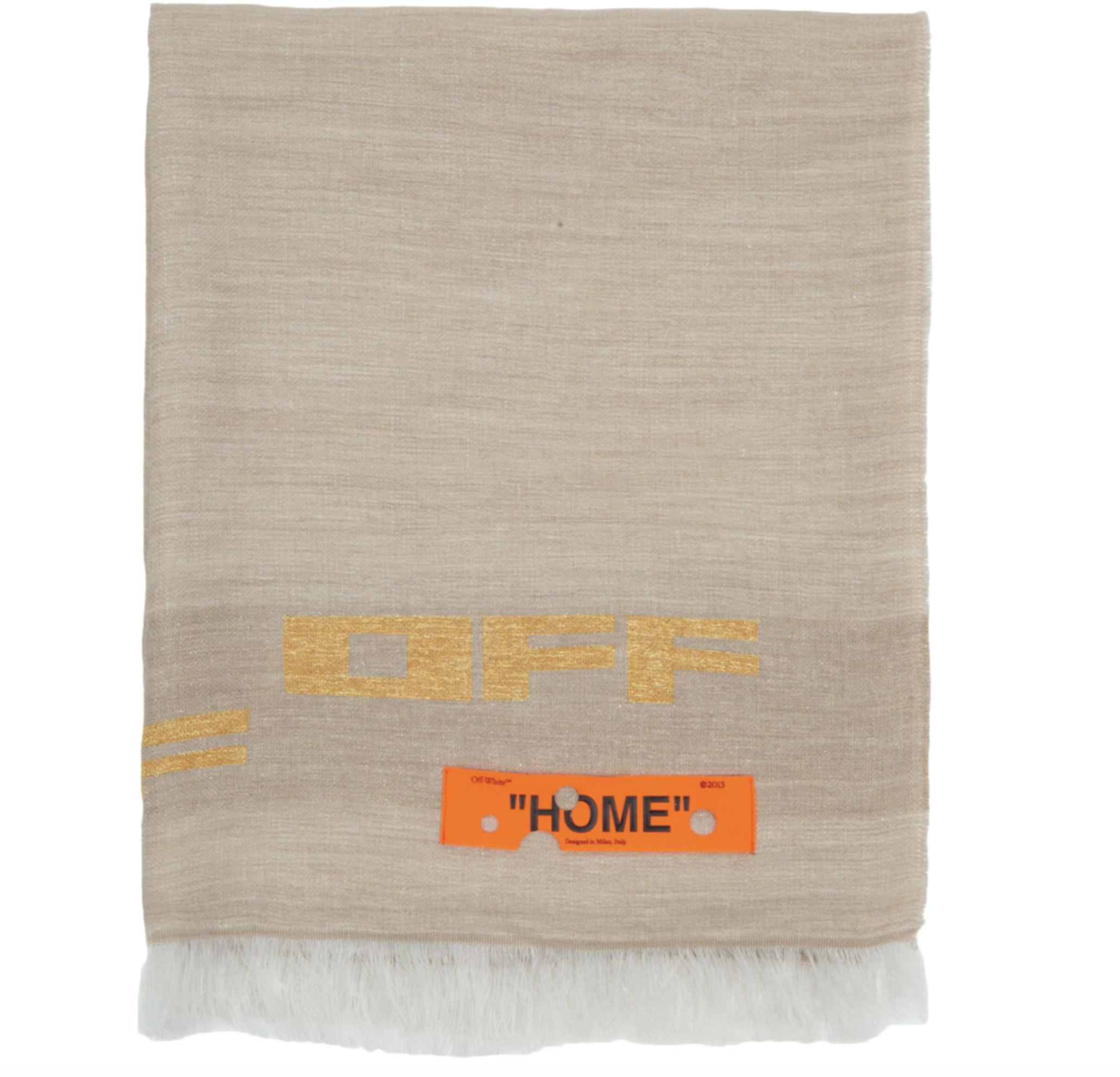Off-White Blanket taupe gold