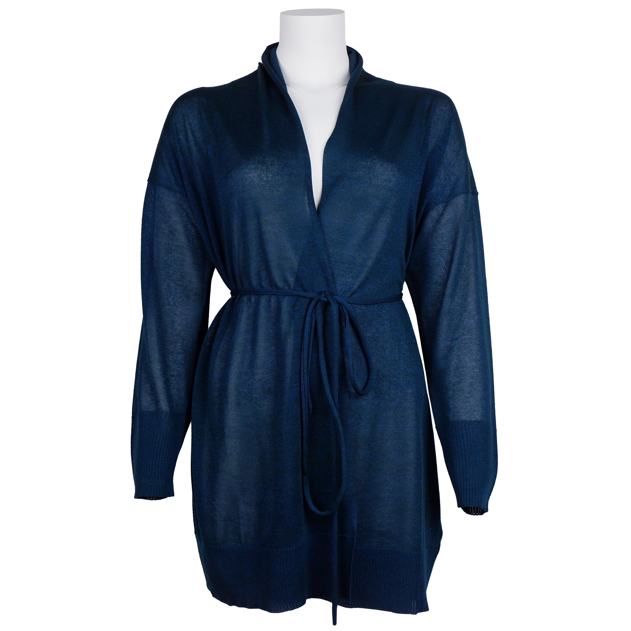 Alpha Studio Abito cardigan oltremare