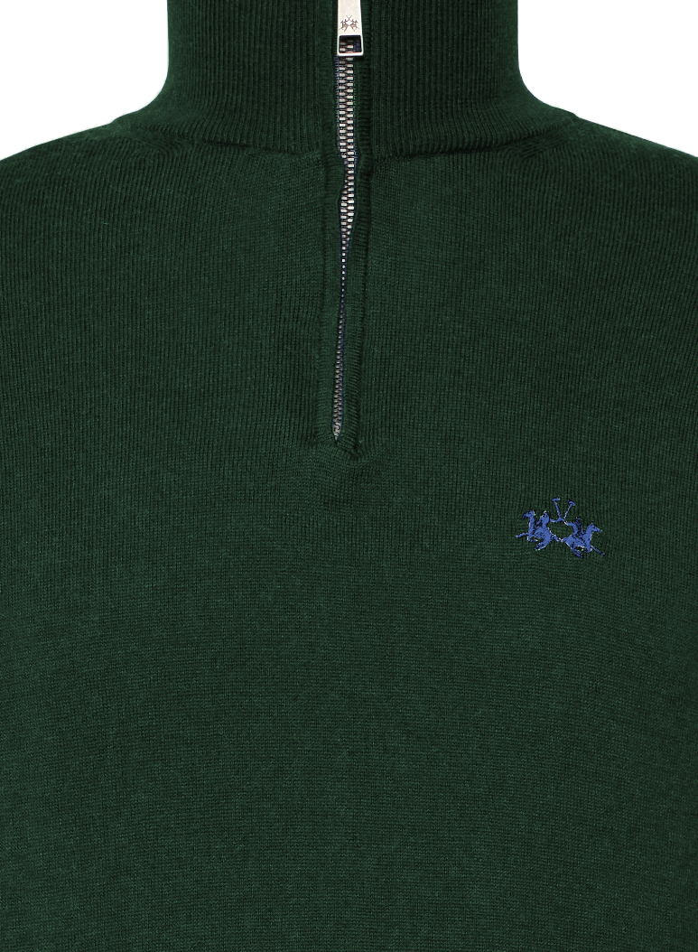 Man half zip tricot