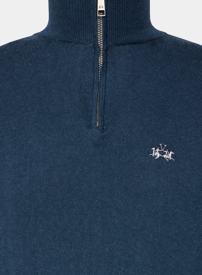 Man half zip tricot