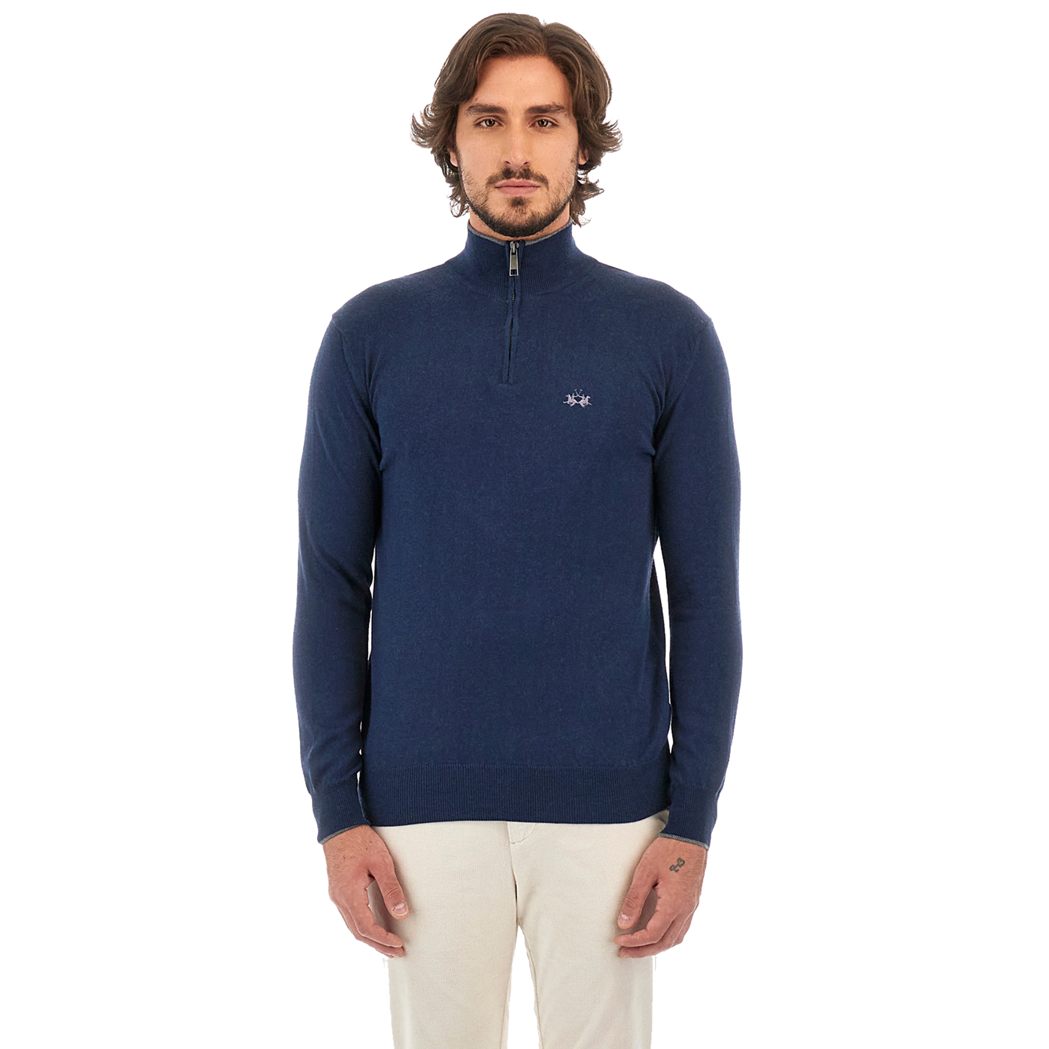 Man half zip tricot