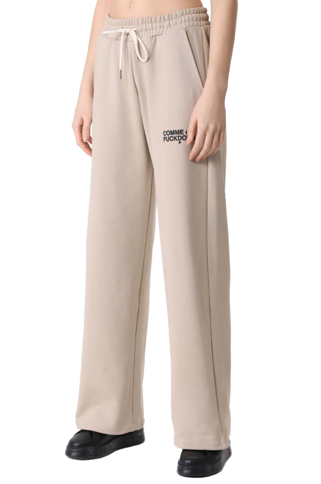 Pantaloni palazzo beige