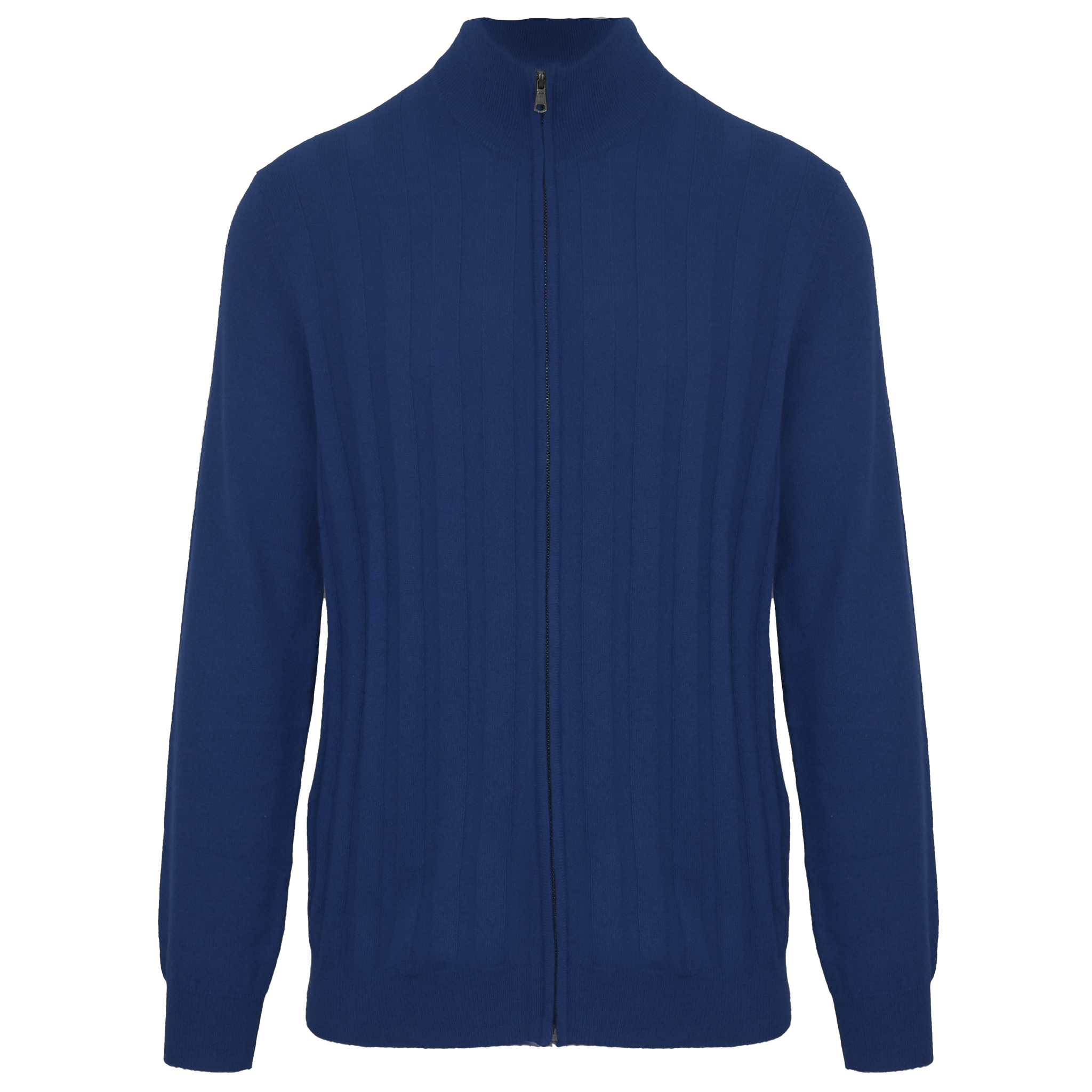 Malo Cardigan zip zaffiro