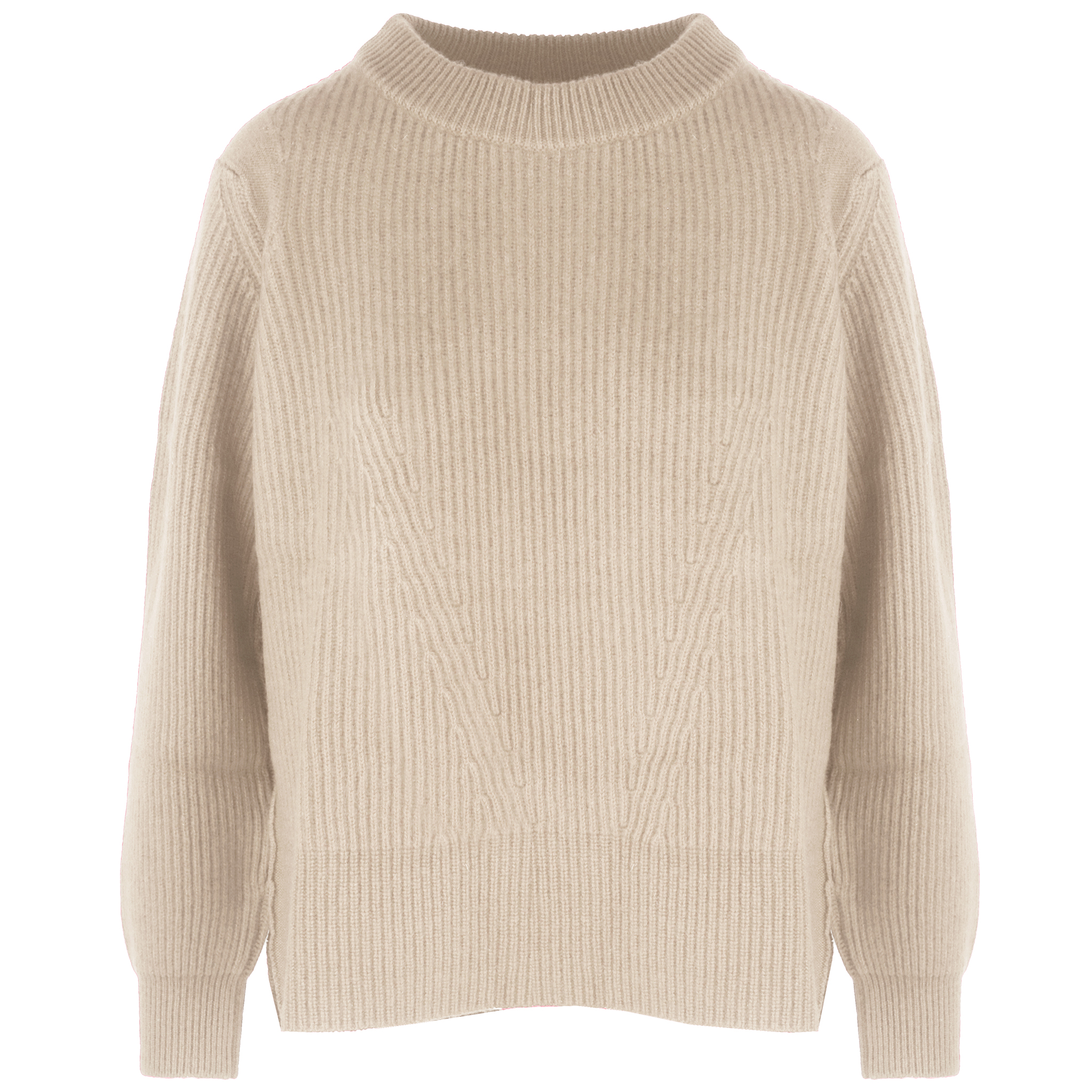 Malo Girocollo cashmere sabbia