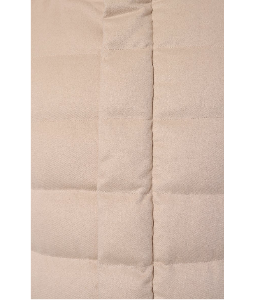 Piumino cashmere beige