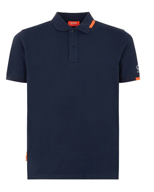 Suns Federico tag polo blu scuro