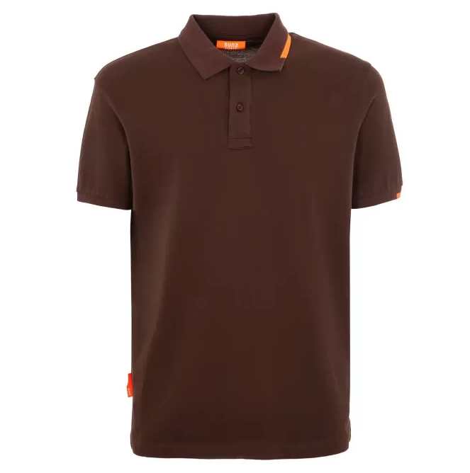 Suns Federico tag polo marrone