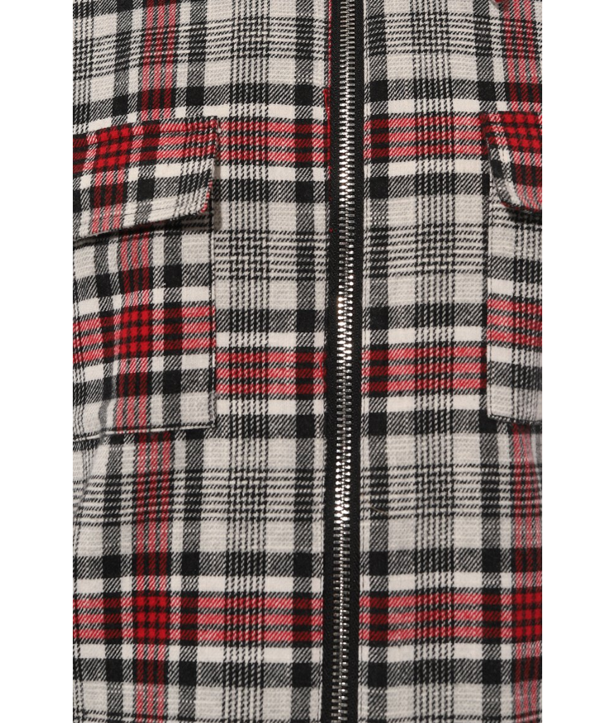 Giacca tartan all-zip