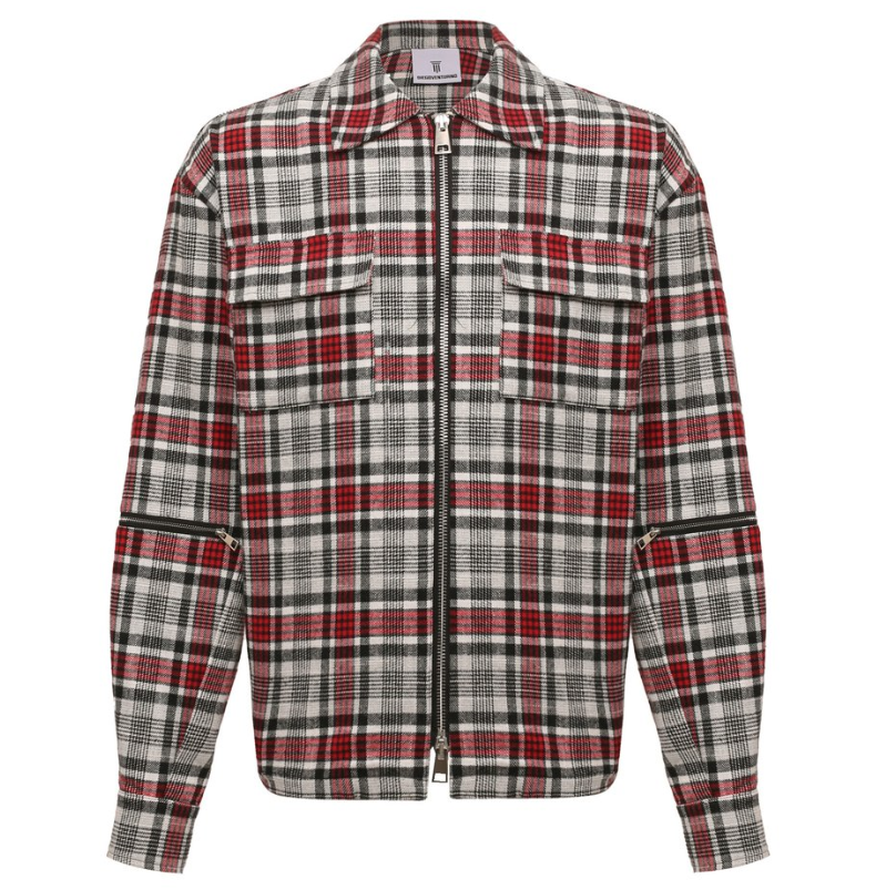 Diego Venturino Giacca tartan all-zip