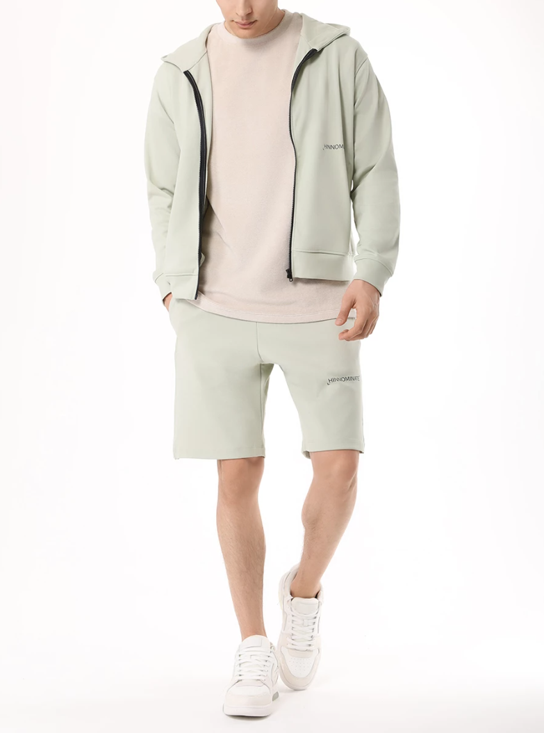 Felpa cappuccio all-zip