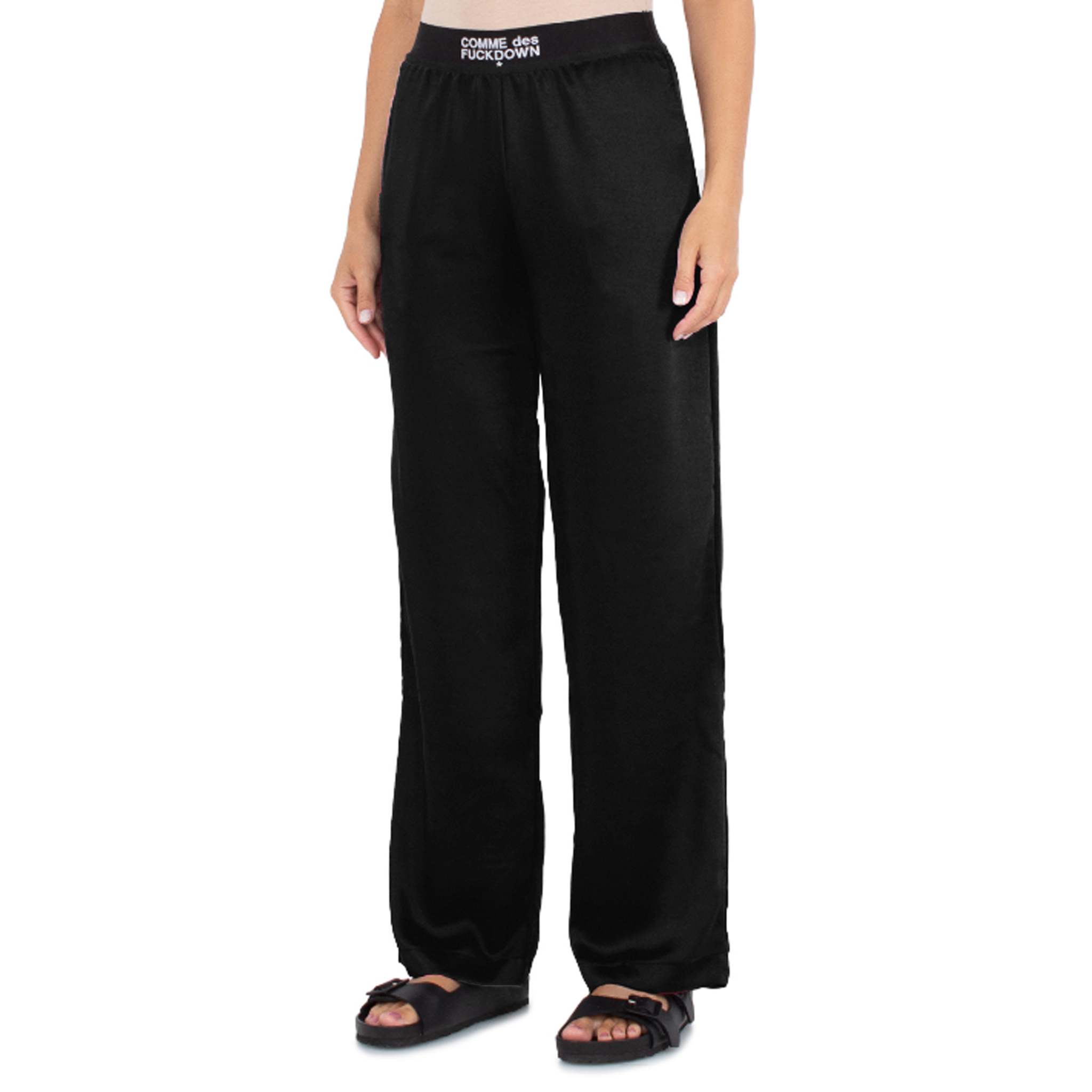 Pantaloni in raso neri