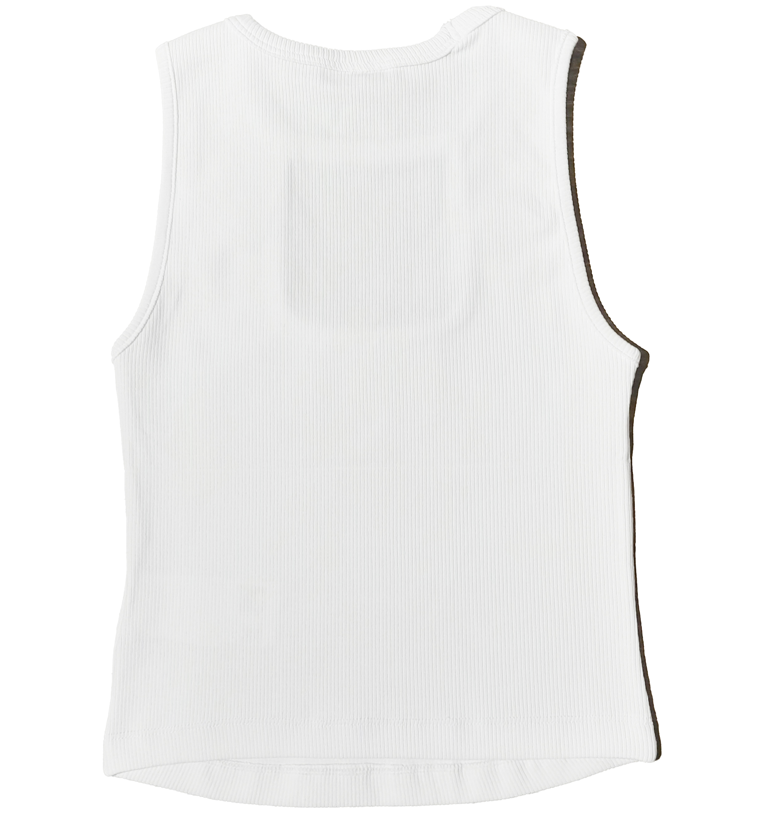 Top in costina bianco