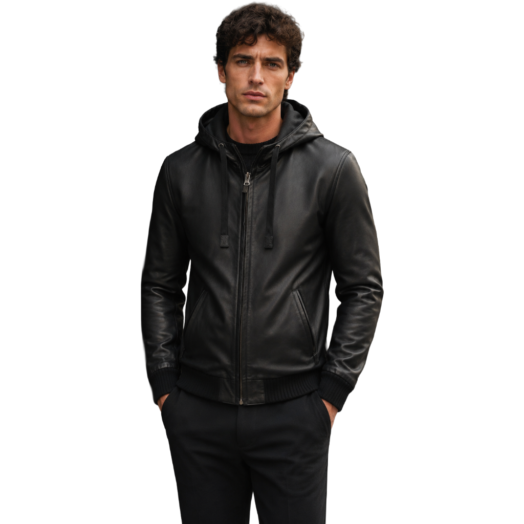 Dolce & Gabbana Giacca in pelle nera