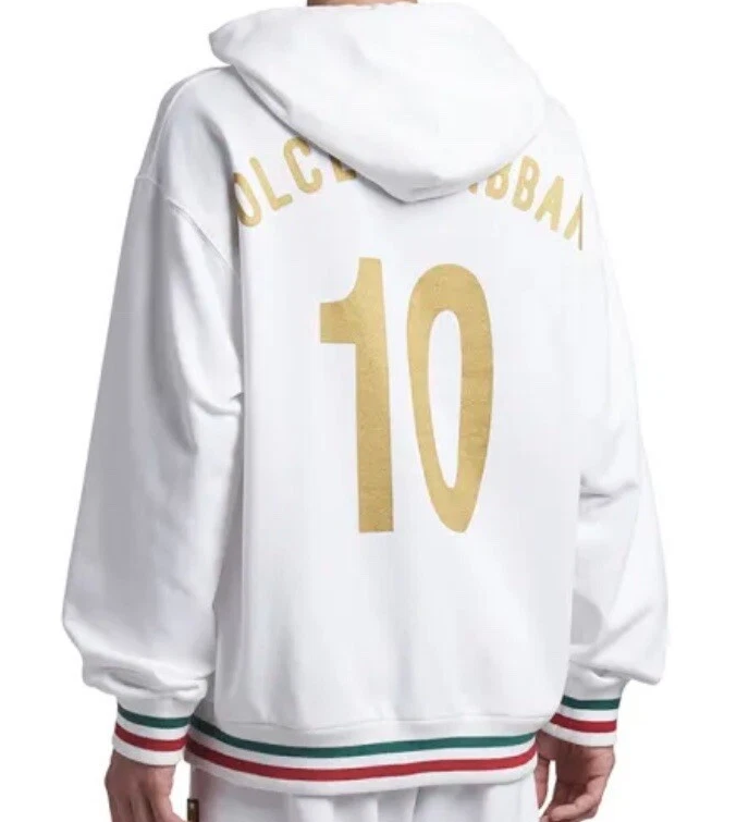 Optical white hoodie