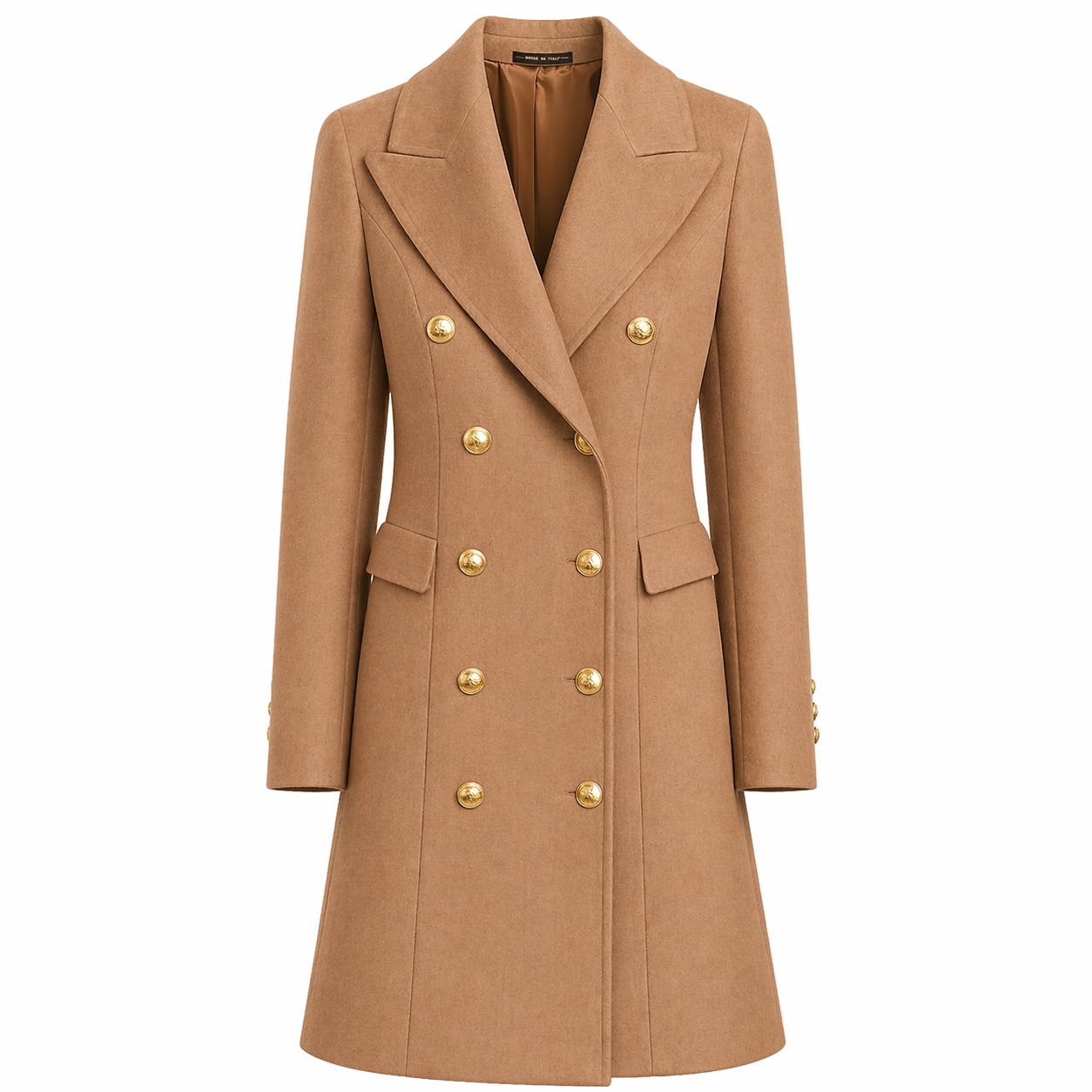 Loro Piana Tessuto Cappotto capolavoro cammello