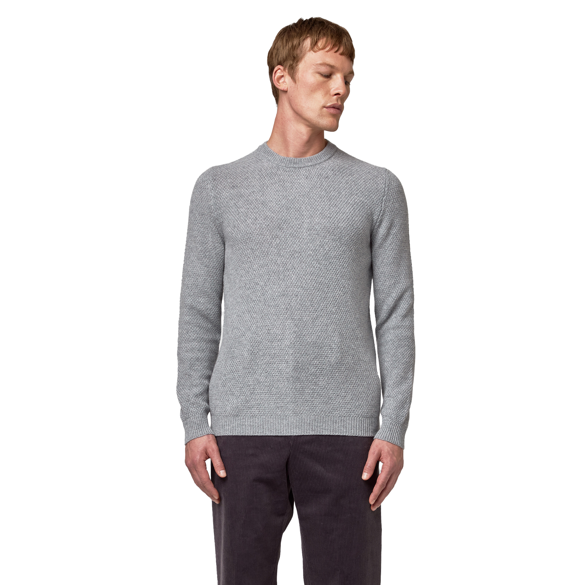 Alpha Studio Girocollo chicco riso grigio