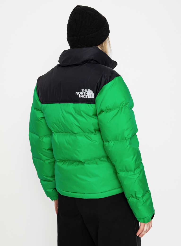 96 retro nuptse jkt optic emerald