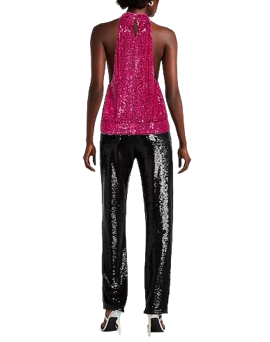 Abito paillettes fucsia