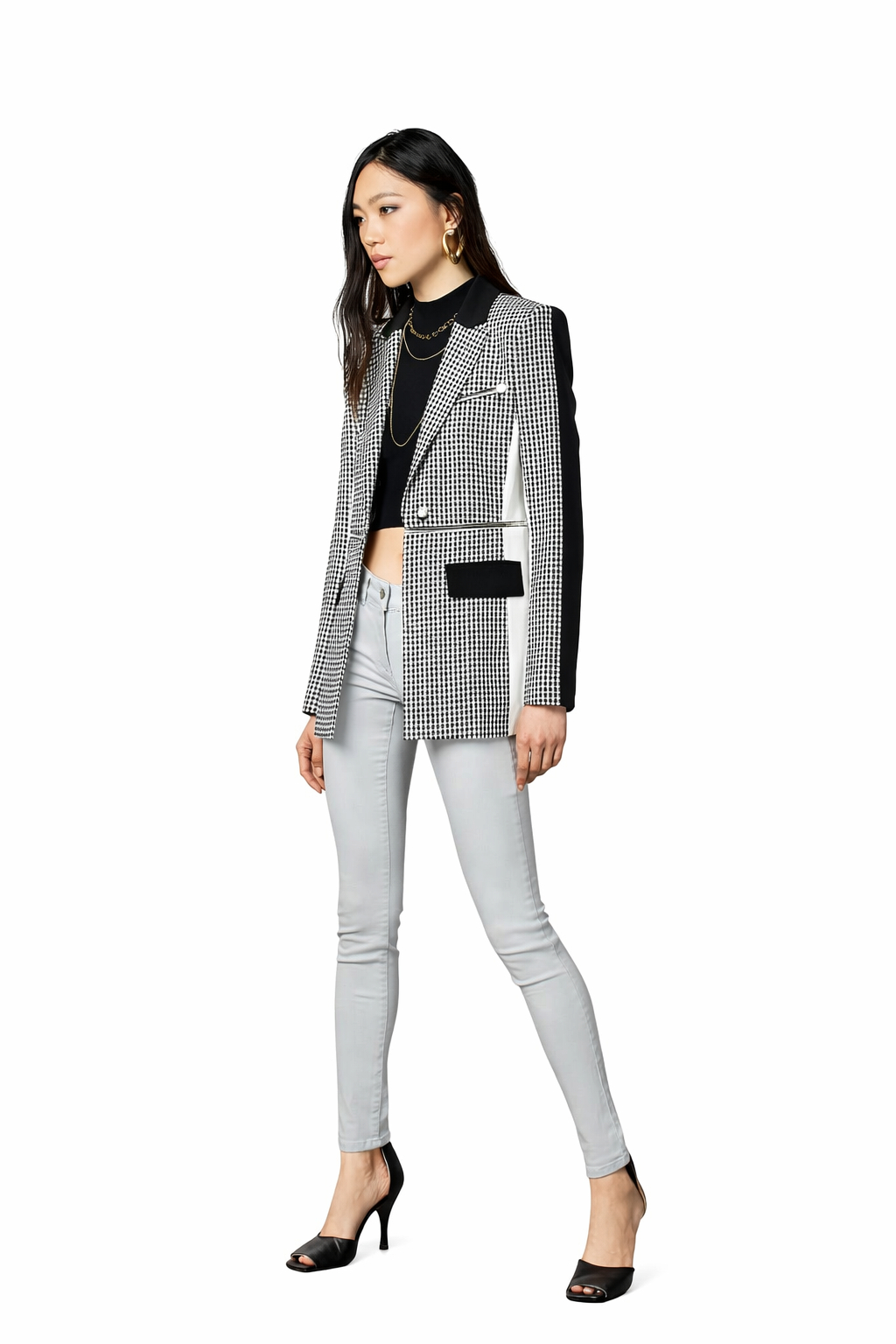 Pantaloni skinny grigi