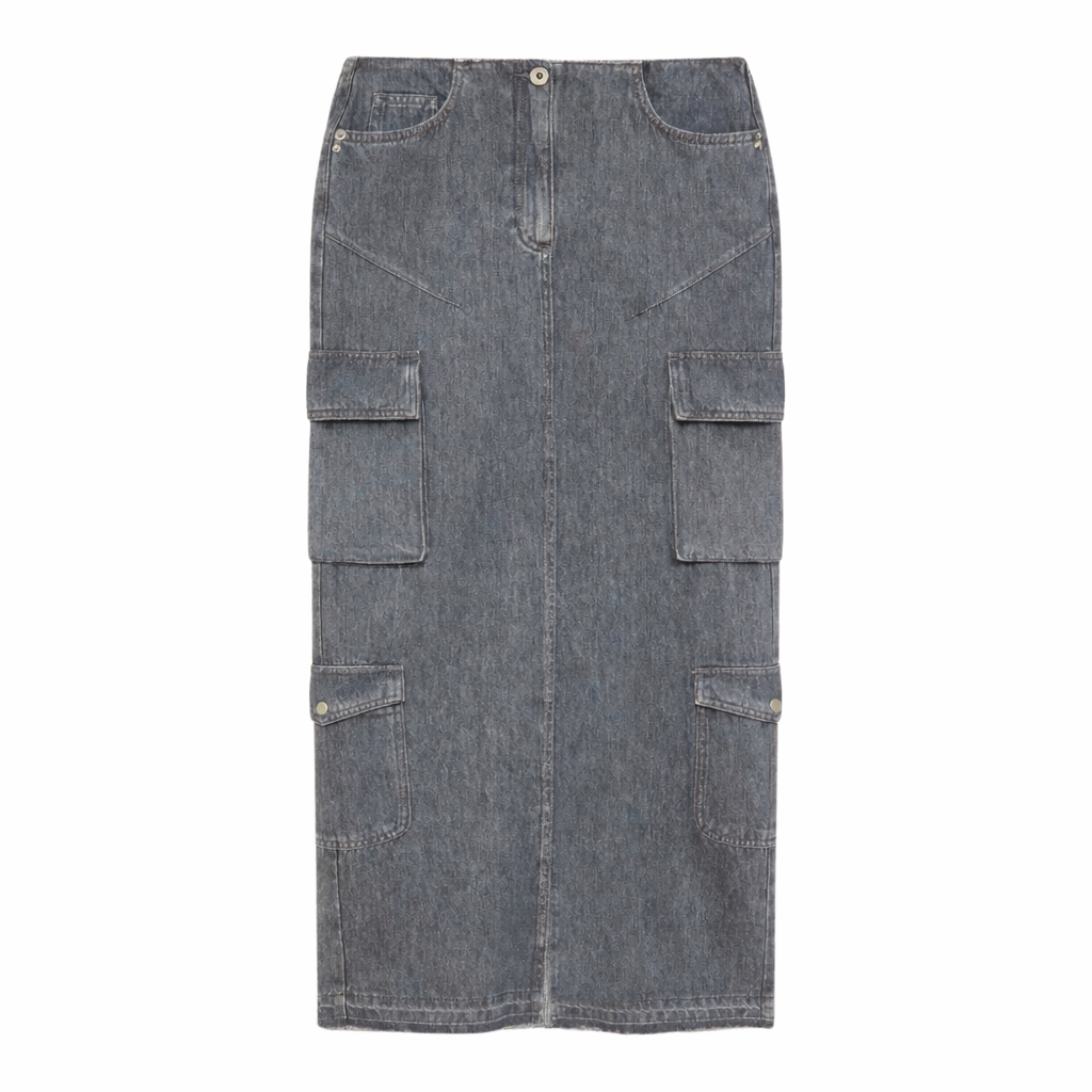 Patrizia Pepe Gonna grey denim