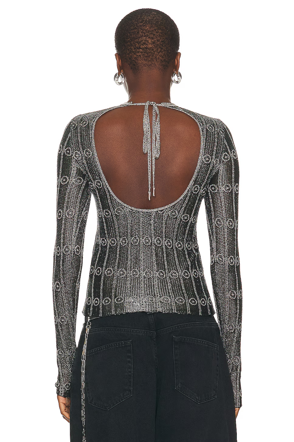 Top black-silver