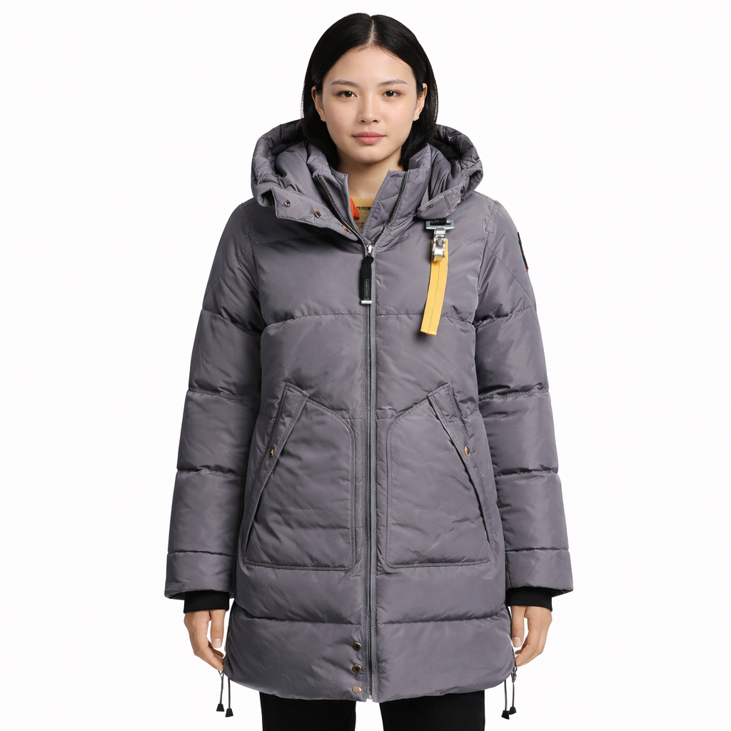 Piumino parka grigio
