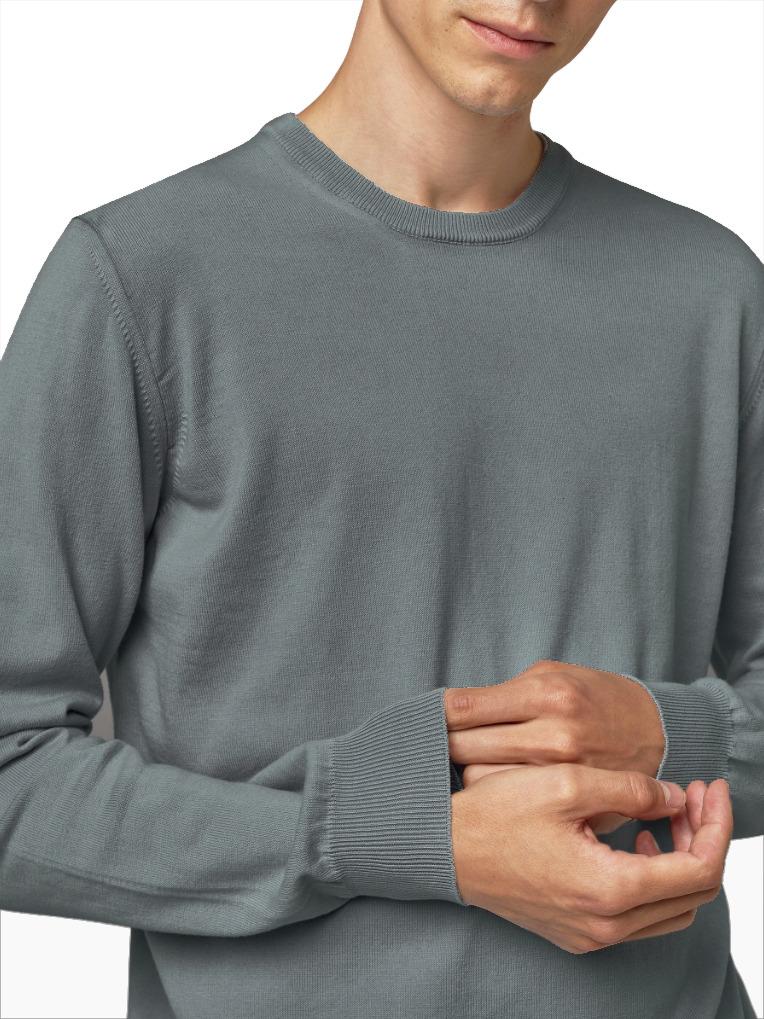 Maglia girocollo asfalto
