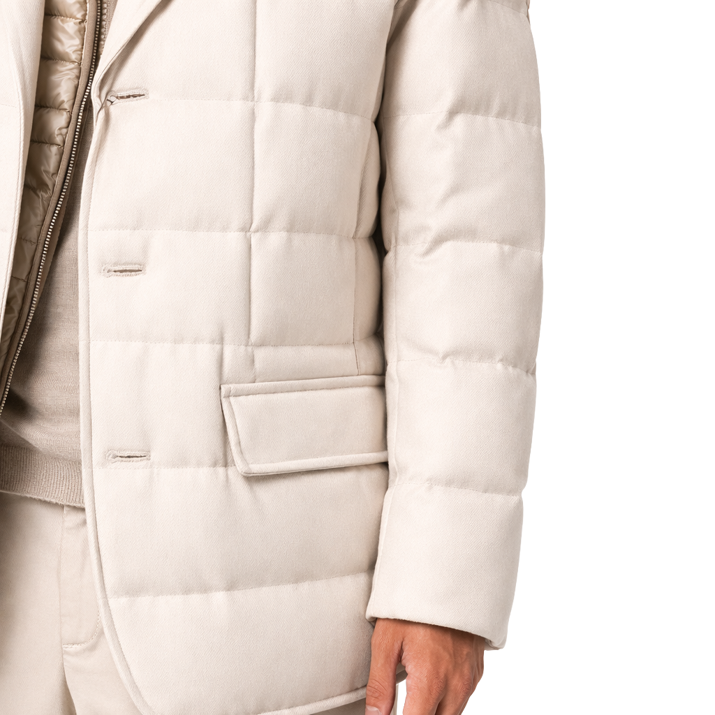 Giacca imbottita beige