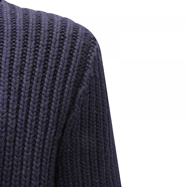 Giacca a maglia blu