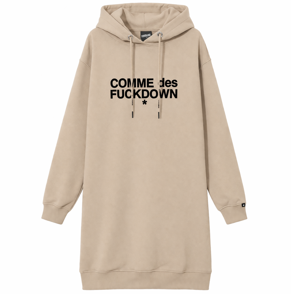 Comme Des Fuckdown Abito felpa beige
