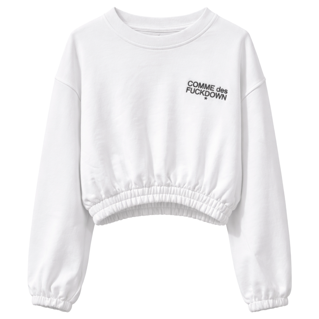 Comme Des Fuckdown Felpa bianca
