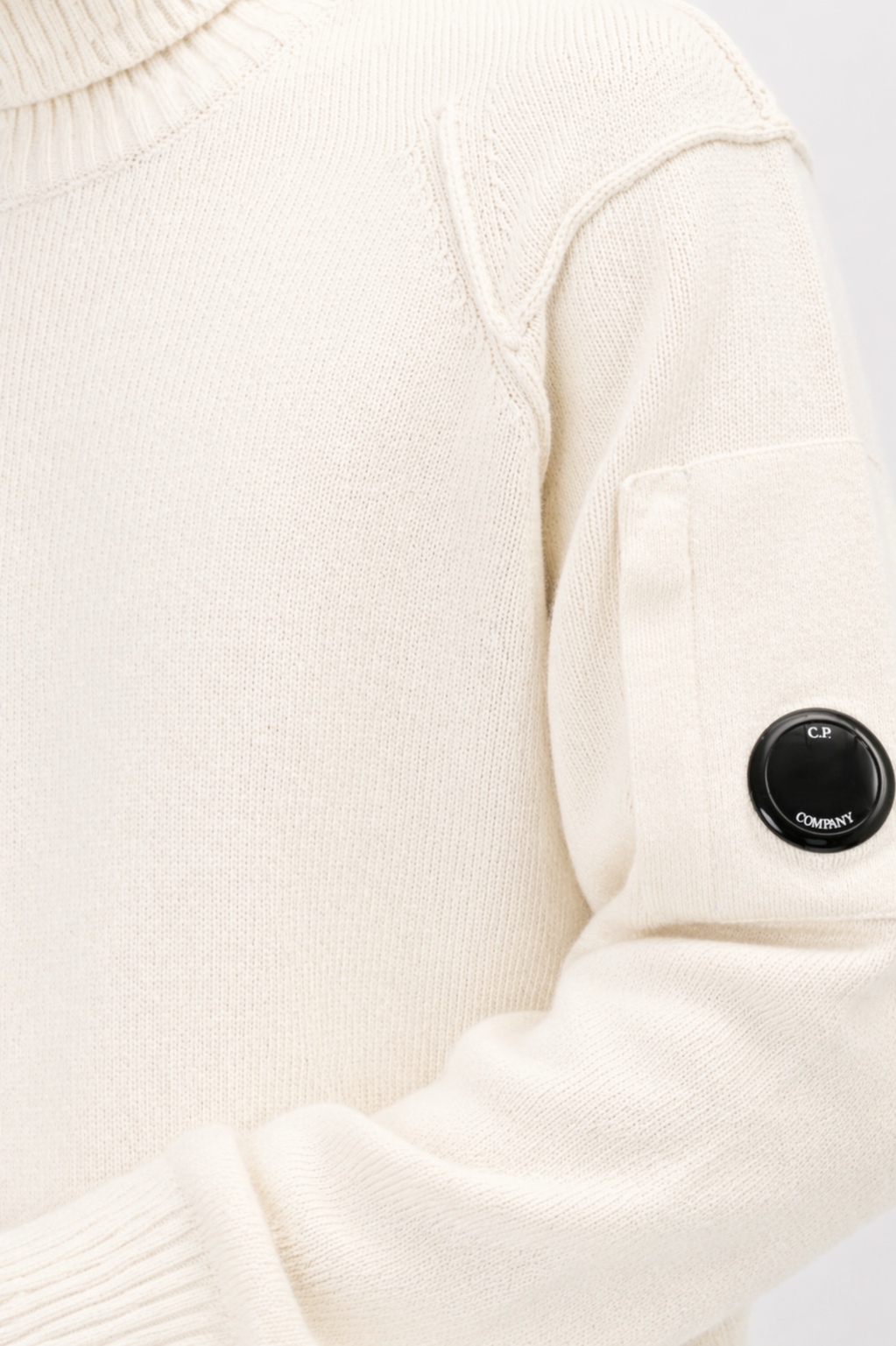 Turtle neck lambswool panna