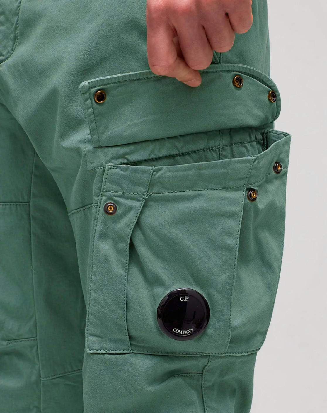 Pantaloni cargo verde menta