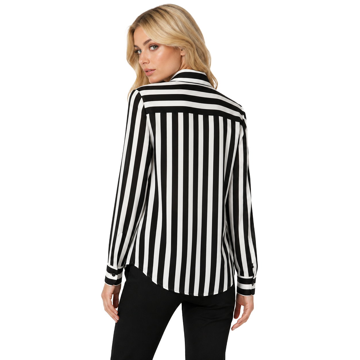 Camicia a strisce verticali