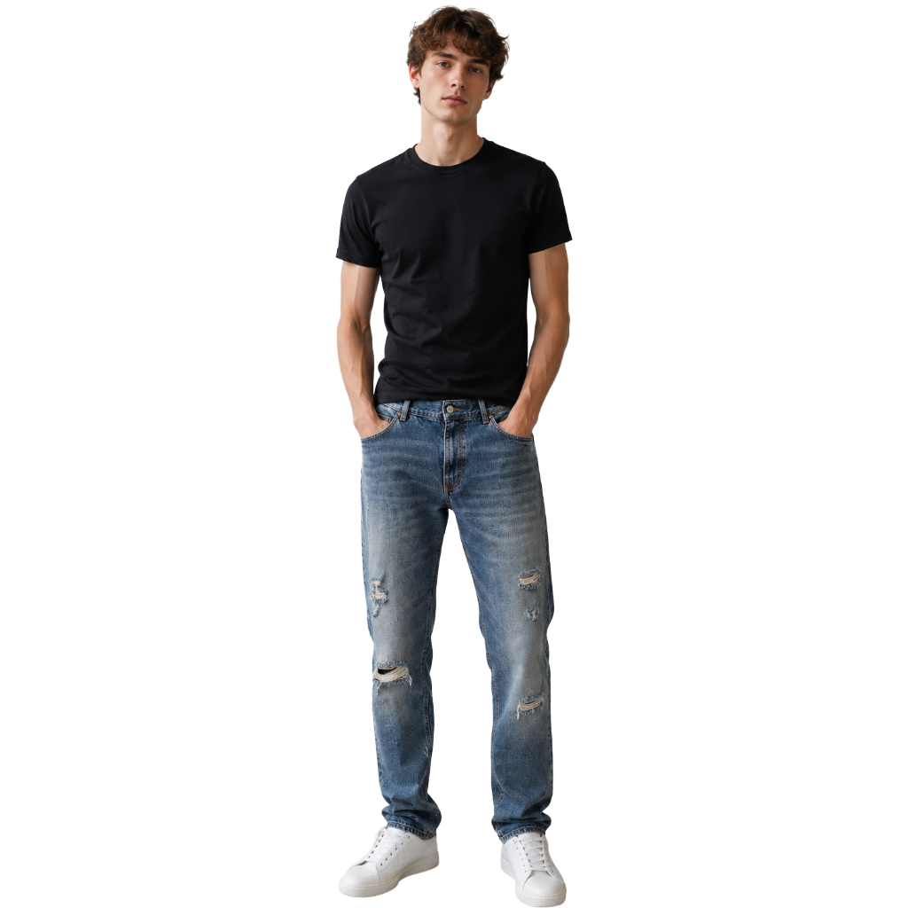 Dolce & Gabbana Jeans strappati blu
