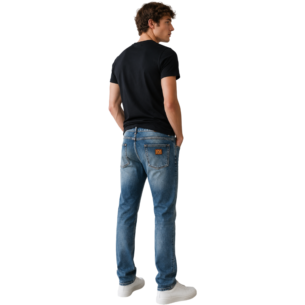 Jeans strappati blu