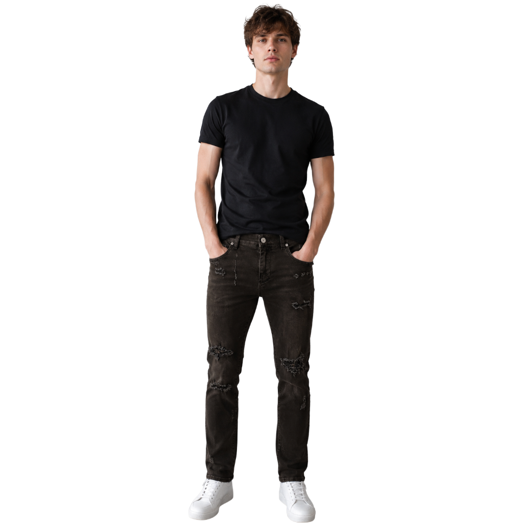 Dolce & Gabbana Jeans strappati neri
