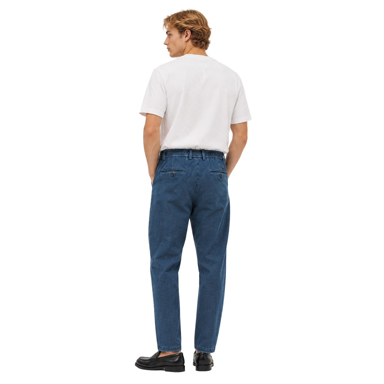 Pantalone denim elasticizzato