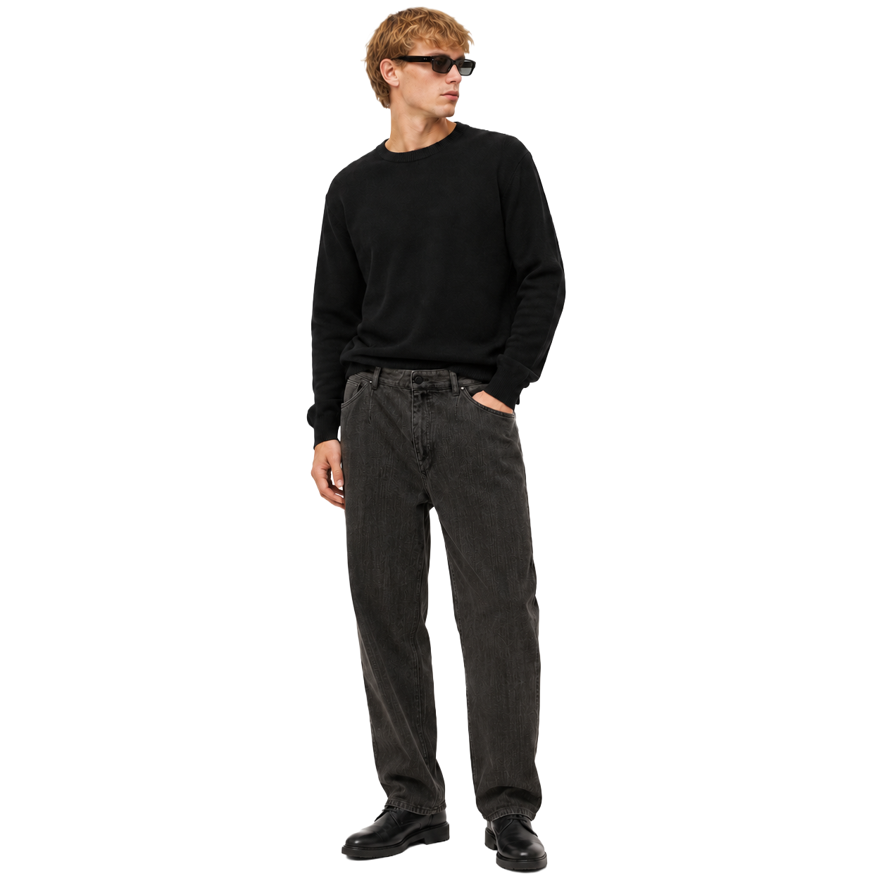 Dolce & Gabbana Pantalone in denim nero