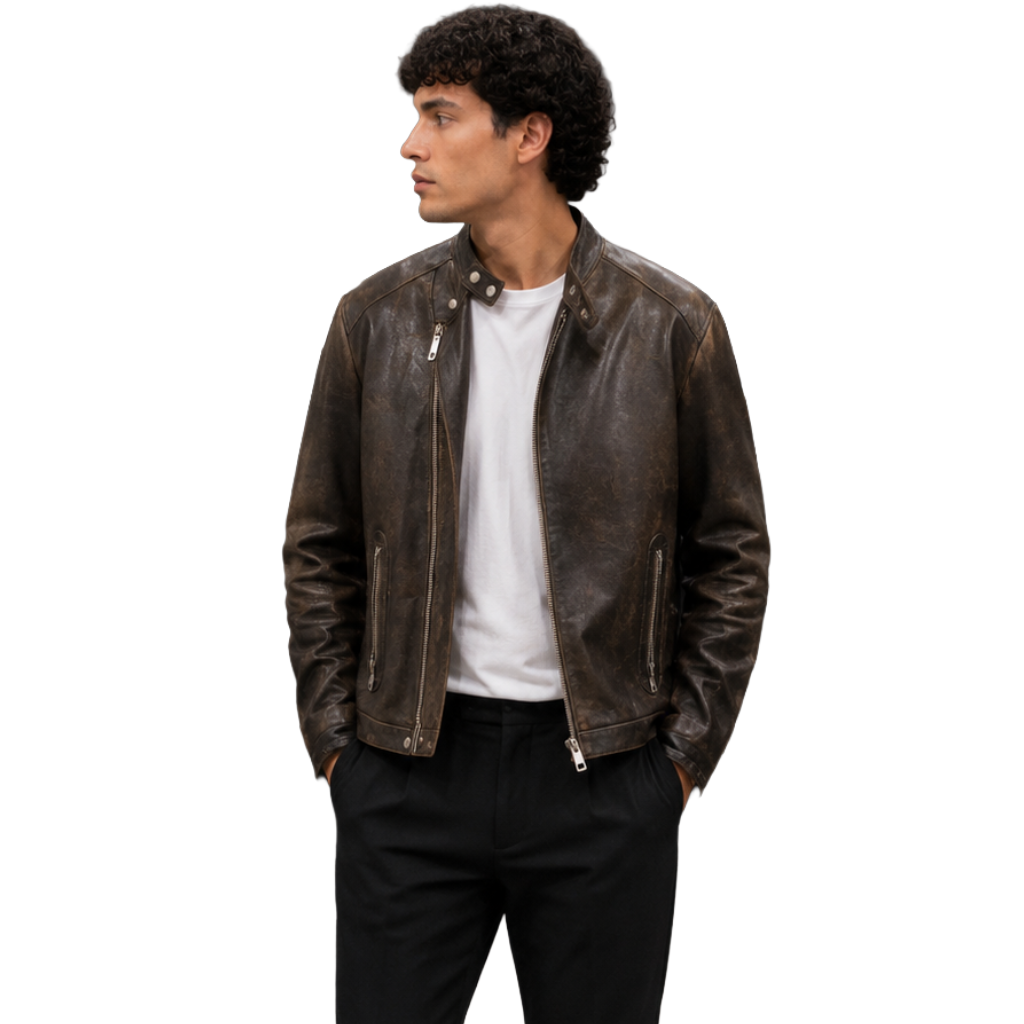 Dolce & Gabbana Giacca in pelle di toro