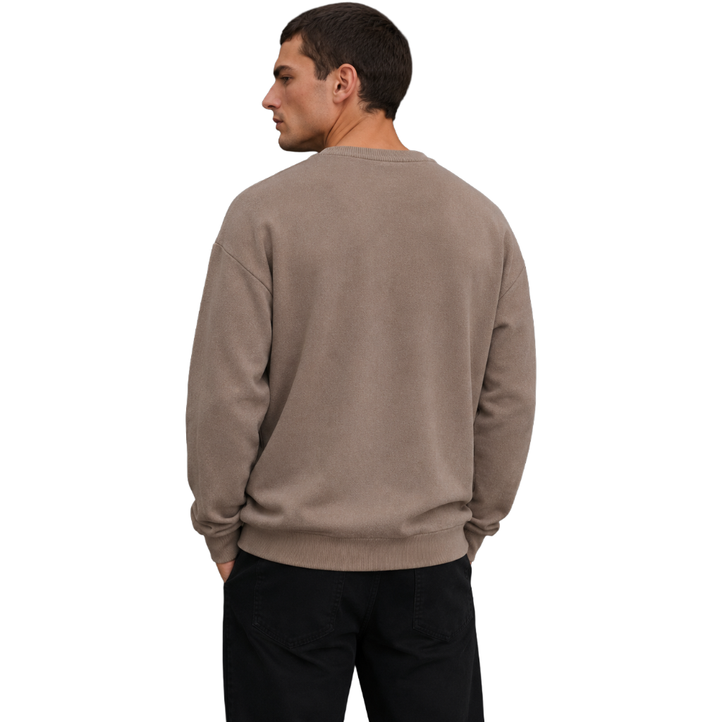 Maglione fleece beige