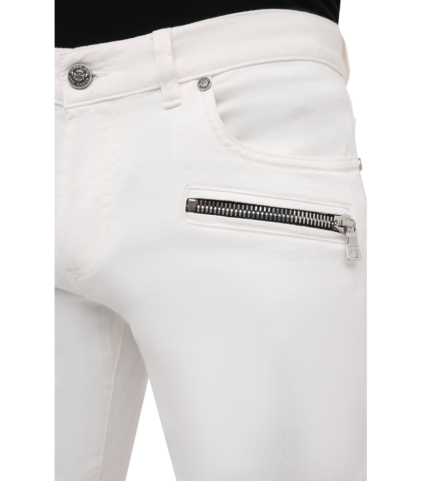 Jeans slim fit bianchi