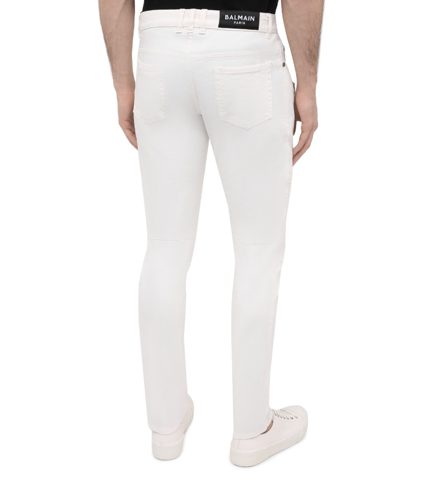 Jeans slim fit bianchi