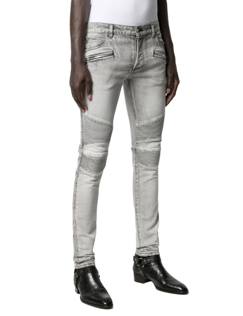 Jeans slim fit grigi