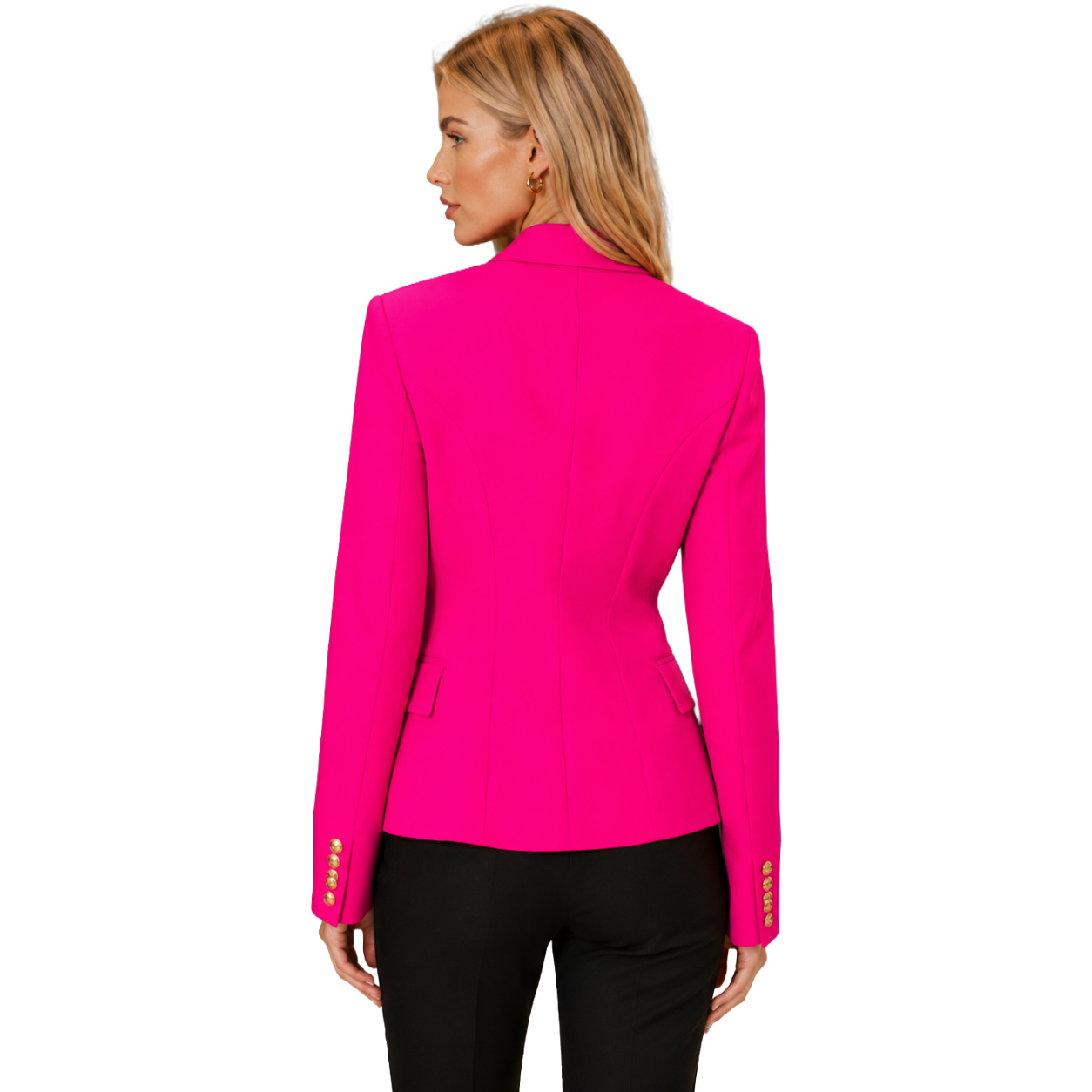 Giacca doppiopetto fucsia