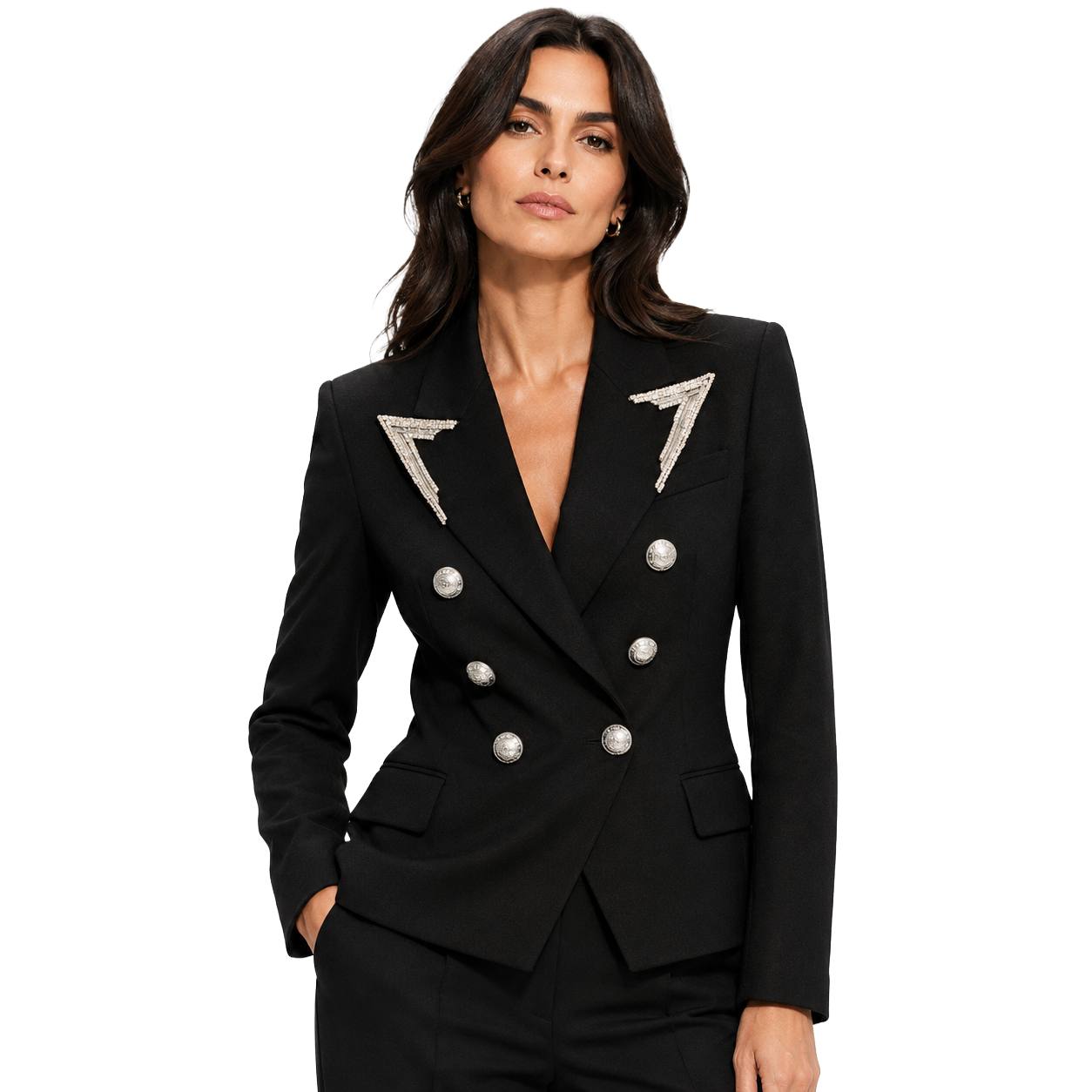 Balmain Giacca doppiopetto decorata