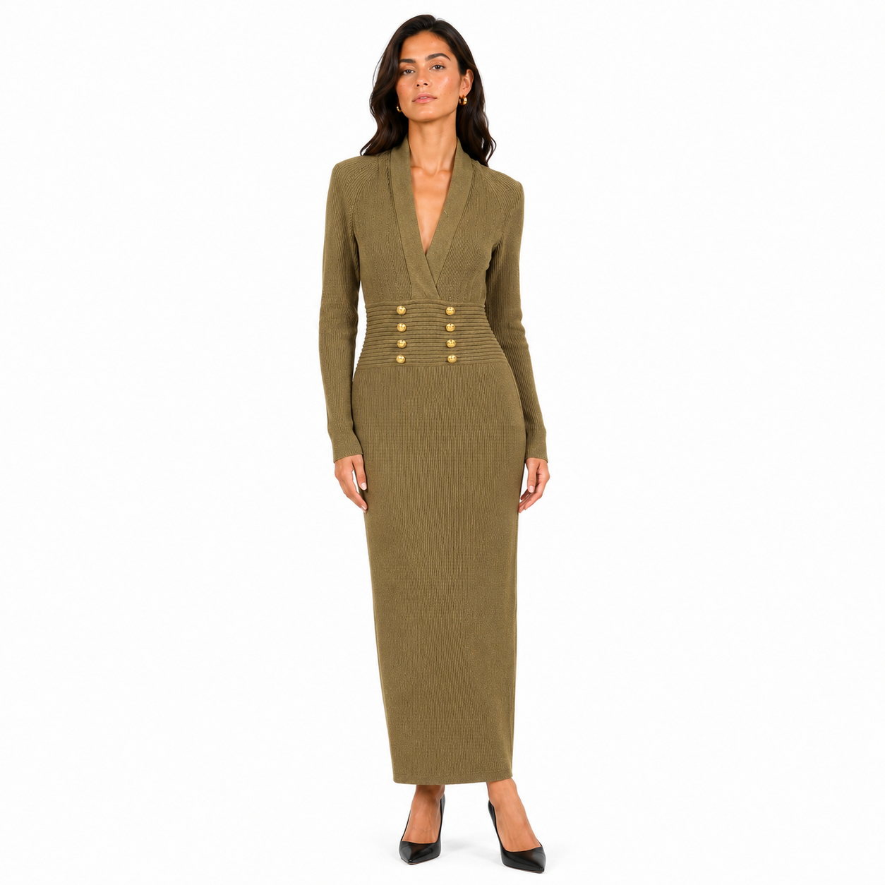 Balmain Abito a costine