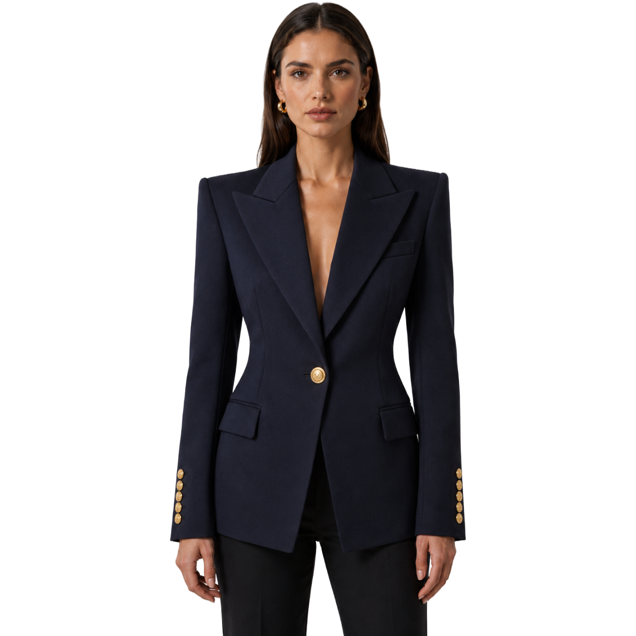Balmain Giacca monopetto blu