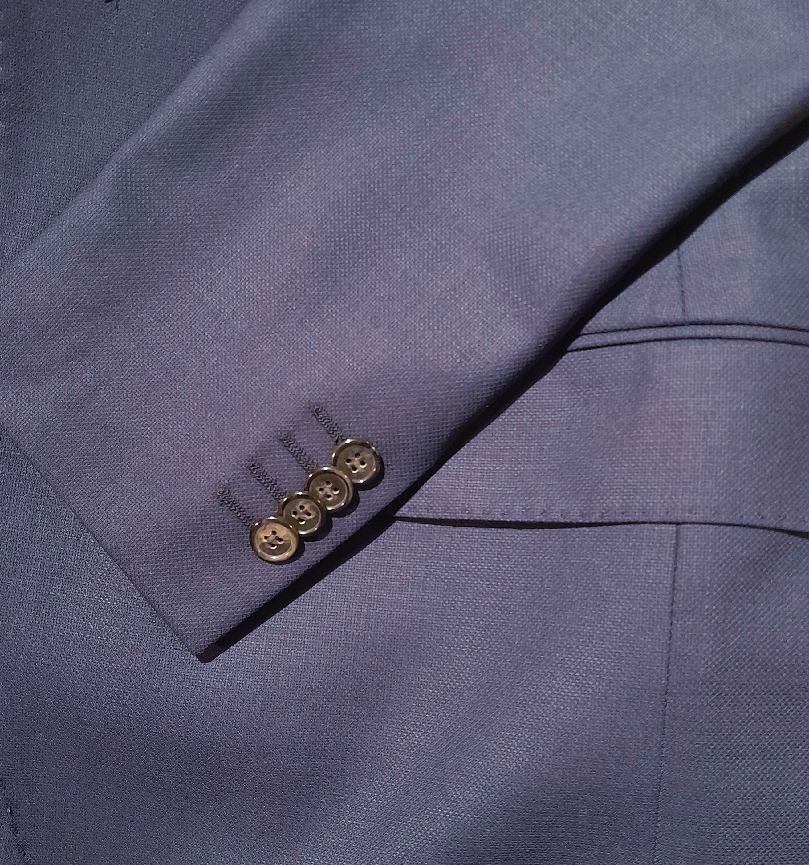Completo lana blu navy