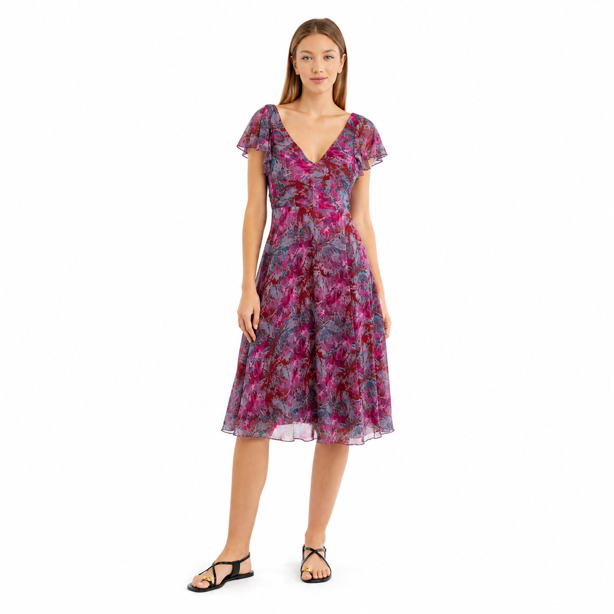 Patrizia Pepe Abito purple kaledoscopia
